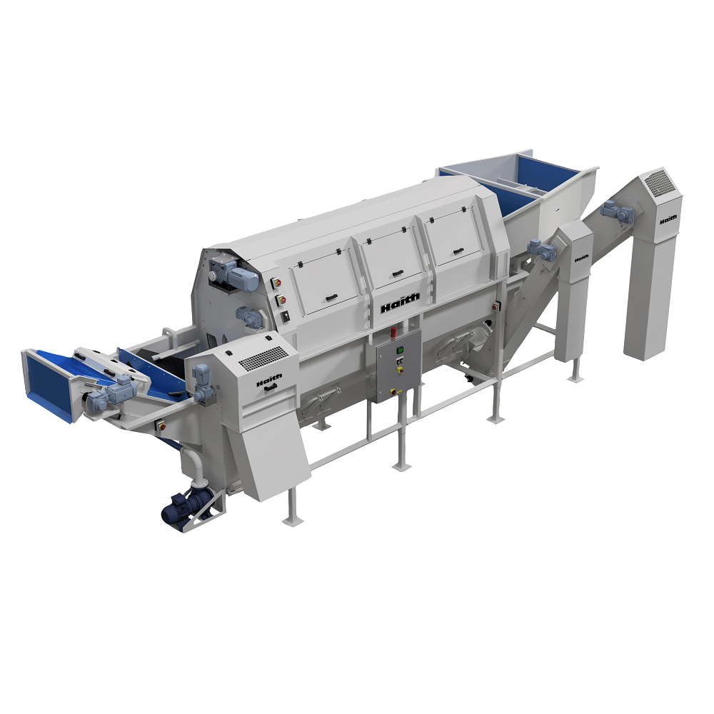 The Haith Barrel Washer is a robust, reliable and efficient machine. As the barrel rotates in the water, vegetables gently rub against each other and the barrel cleaning the surface of the crop. The barrel is fully pintle lined inside to maximise washing performance.